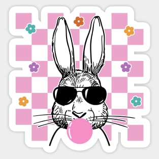 Rabbit and chewing gum Sticker